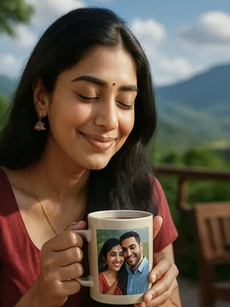 Personalised photo mug gift