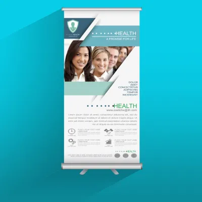 Roll Up Banner Printing Dubai – 85×200 cm Retractable Banner With Stand