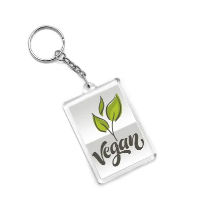 Customized Acrylic Photo Insert Key Chain (Personalized Keychains)