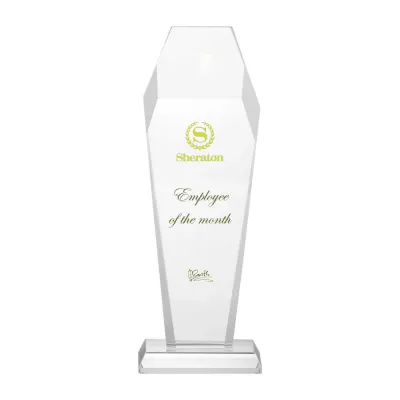 Personalized Hexagon Shaped Crystal Awards