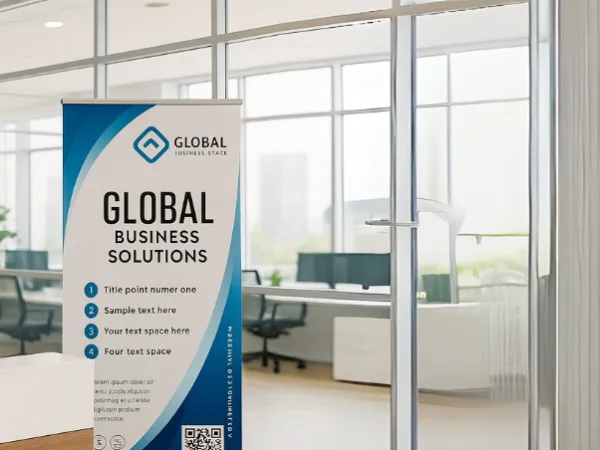 Roll-up banners printed by PrintOnline.ae
