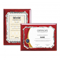 Personalized Certificate Wooden Plaques with Spanish Plate