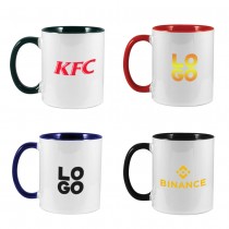 Personalized Logo Two Tone Ceramic Mug 