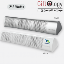 Asta Soundbar with 2*3W Bluetooth Speakers and 1200 mAh Battery. (Screen print)