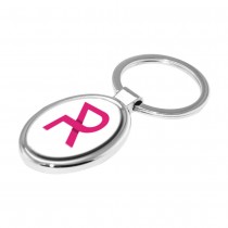 Personalized Logo Oval Metal Keychains 
