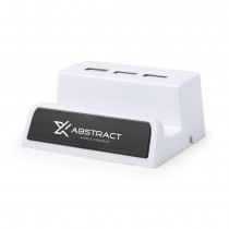 BATAM - Personalized  Desk Phone Holder With USB Hub & Light Up 