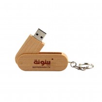 Personalized Eco Swivel Wooden USB Drive