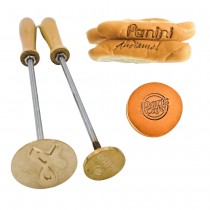 Manual Branding Iron Stamp - Brass Letter Stamp for BBQ Branding, Burgers, and Food Presentation