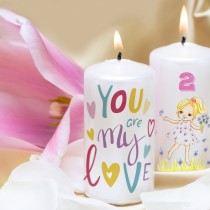 Personalized Candles (Direct printing on wax candles)
