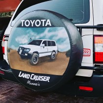Custom 18-20" Car Spare Tire Cover - Vibrant Personalized Branding