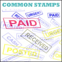 Ready Rubber Stamps for Paid, Delivered Canceled, AC Payee, Posted, Urgent, Oiginal, Faxed, Cash, Copy, Reminder, Emailed