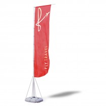 OUT DOOR FLAGS 5M (4+1M Cloth Flags with water base stand)