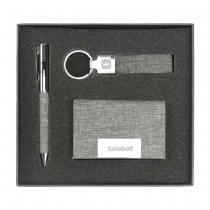 Promotional Logo Pen, Card Holder and Keychain Gift Sets