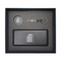 Promotional Logo Gift Sets - Powerbank, Mobile Grip, Metal USB 
