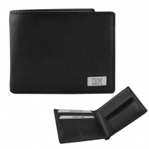 Personalized Logo RFID Protected BI-fold Coin Wallets 