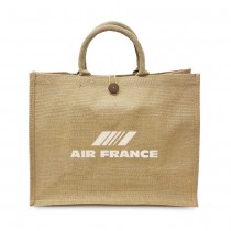 Promotional Logo Jute Shopping Bags 