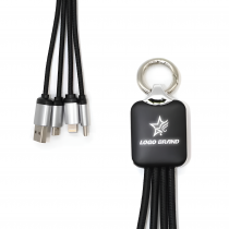 Personalized Logo Light Up Multi Charging Cable 