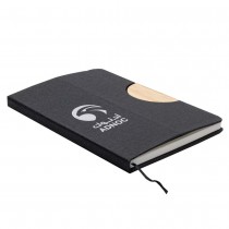 Personalized Logo A5 Hard Cover Notebook with Folding Phone Stand | STADE