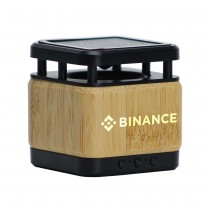 Personalized Bamboo Bluetooth Speaker with Wireless Charger