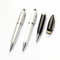Pen USB with Rubber Mobile Touch Pad, upto 32 GB with Presentable Metal Box - Engraving or UV Printing - 1 Side Branding