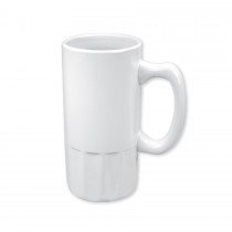  20 Oz Personalized Beer Mugs - White  