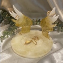 Crystal angel wings Jewelry Holder (Custom color)
