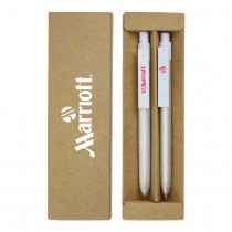 Promotional Logo Recycled Aluminum Pen and Pencil Sets
