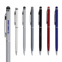 Personalized Logo Slim Metal Pens with Stylus 