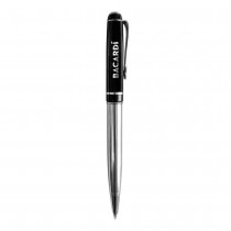 Personalized Logo Black and Chrome Metal Pens