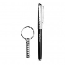 Personalized Logo Roller Pen and Keychain 