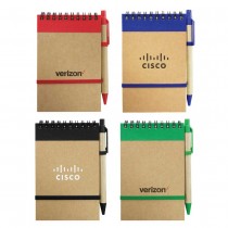 Promotional Logo Recycled Notepads with Pen 