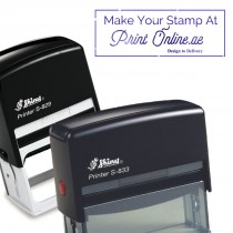 Personalized Rubber Stamps - (Self Ink, Automatic, Oval, Round, Square and Rectangle) - Mandatory Valid UAE Trade License -  MediumPlus Size Stamps