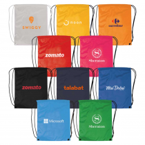 Promotional Logo Colorful String Bags 