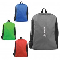 Personalized Logo Two-toned Backpacks 600D Polyester Material