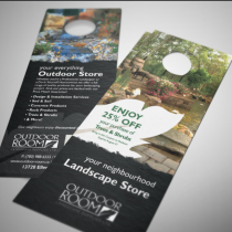 Take or Leave Door Hanging Flyers (350 gsm)
