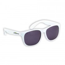 Personalized White Sunglasses with UV400 Protection - (1 Side and 1 Spot Print Included)