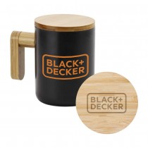 Personalized Logo Black Ceramic Coffee Mug 
