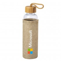 Personalized Glass Bottle with Sleeve