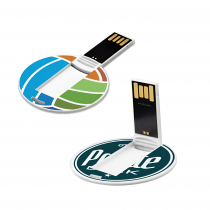 Personalized Logo Round Mini Card USB 