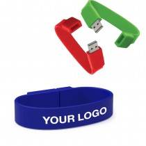 Personalized Logo Wristbands USB Flash Drives 