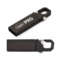 Personalized Logo Metal Hook USB Flash Drives 