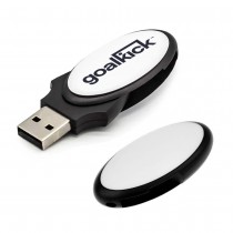 Personalized Oval Swivel 4GB USB Flash Drives 