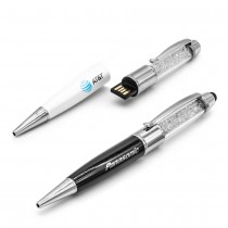 Personalized Logo Crystal Pen USB with Stylus 