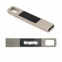 Light-Up Logo USB with Snap Hook 16 GB 
