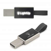 Personalized Office Giveaway Light-Up Logo USB with Strap 