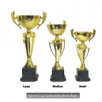 Sports Cup Gold with Black Base - Trophy