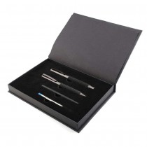Personalized Premium Gift Set of 2 Mesh Metal Pens 