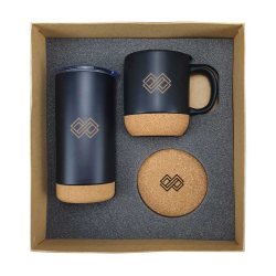 Personalized Logo Eco-Friendly Gift Sets - Tumbler, Ceramic Mug, Tea Coaster 