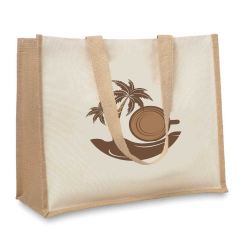 Personalized Logo Jute and Cotton Bag 