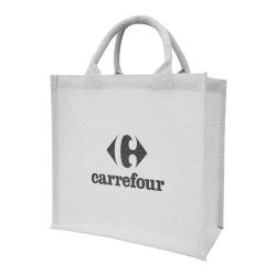 Personalized Logo White Shopping Bags - JUCO 